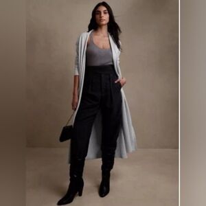 Banana Republic Light Gray Women's‎ Extra Long Cardigan. Nwot